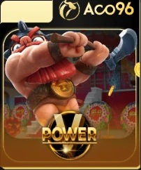 Power V pokies tile in the ACO96 game lobby